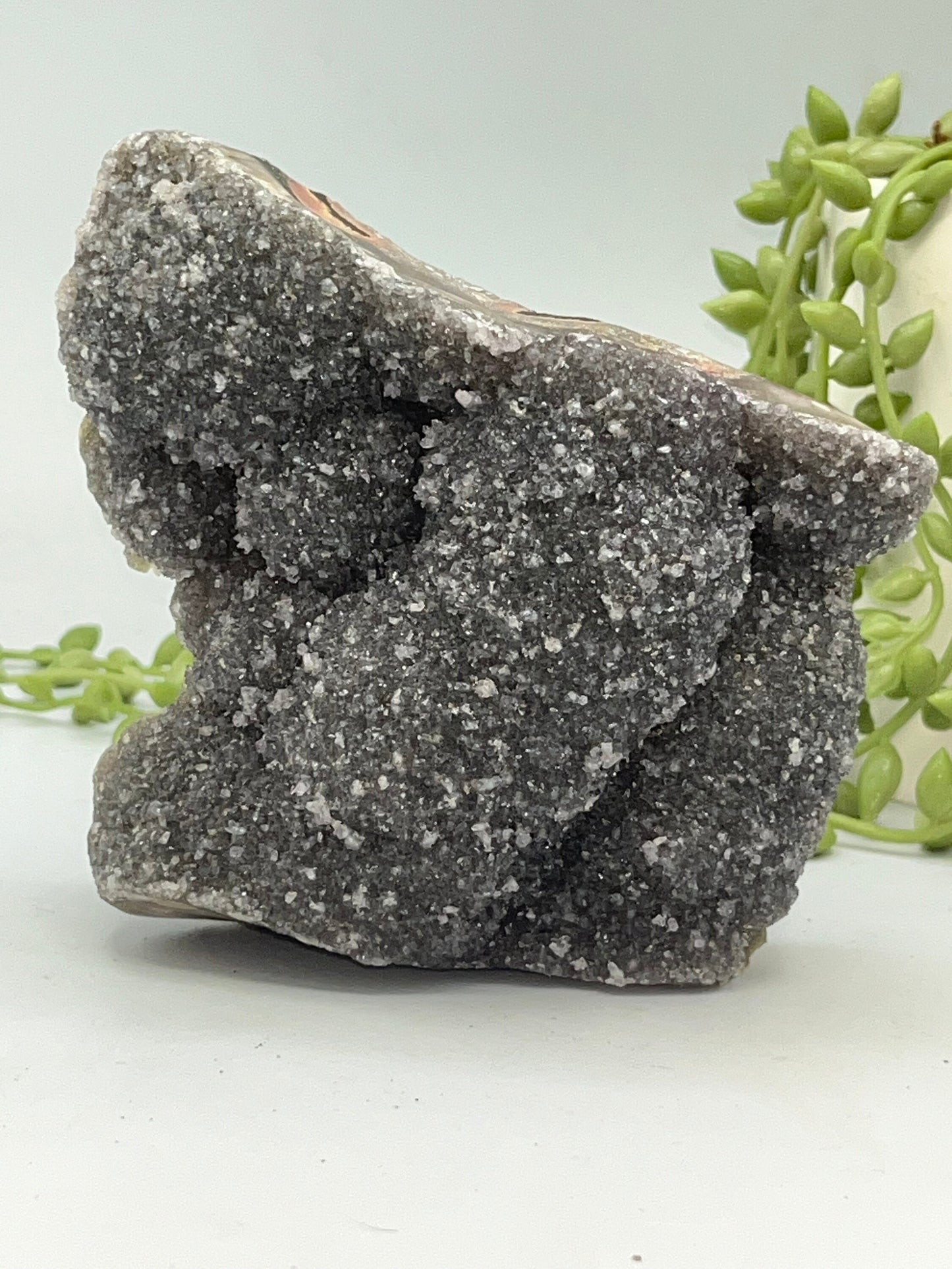 Black/Grey Galaxy Sugar Amethyst Free Form, sugar druzy cluster, Amethyst free form, Amethyst, Quartz, Cluster, Geode, specimen