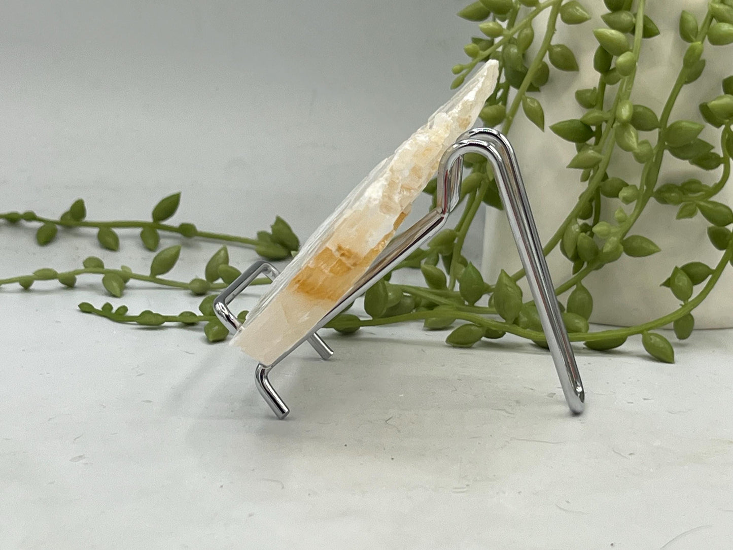 Pure Golden Phantom/Golden Healer Selenite slab (30), raw Selenite, Selenite charging plate, Selenite specimen, Iron Oxide
