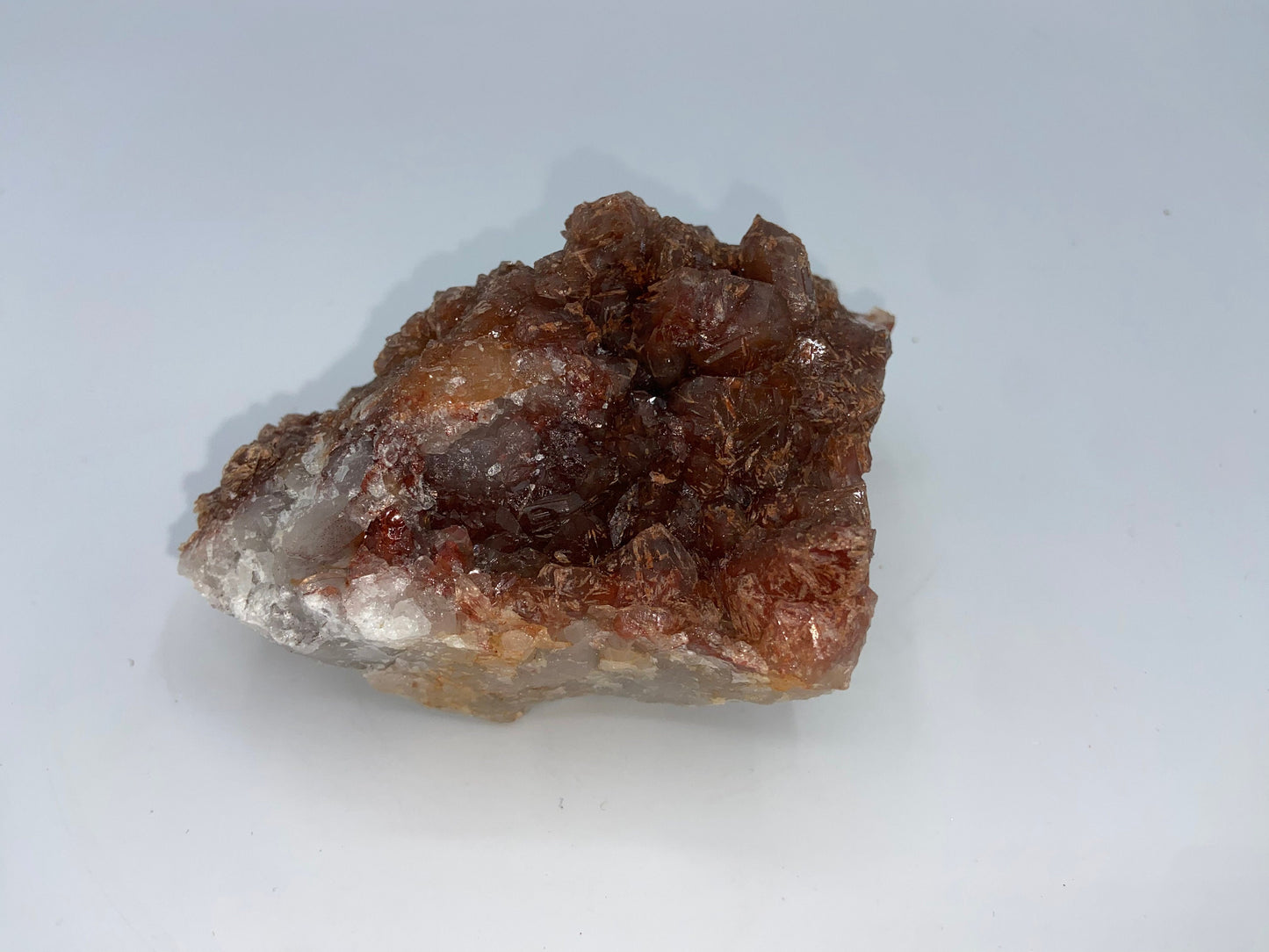 Red Hematite Included Quartz Crystal Cluster, Rocks, Minerals and Crystals, Red Quartz