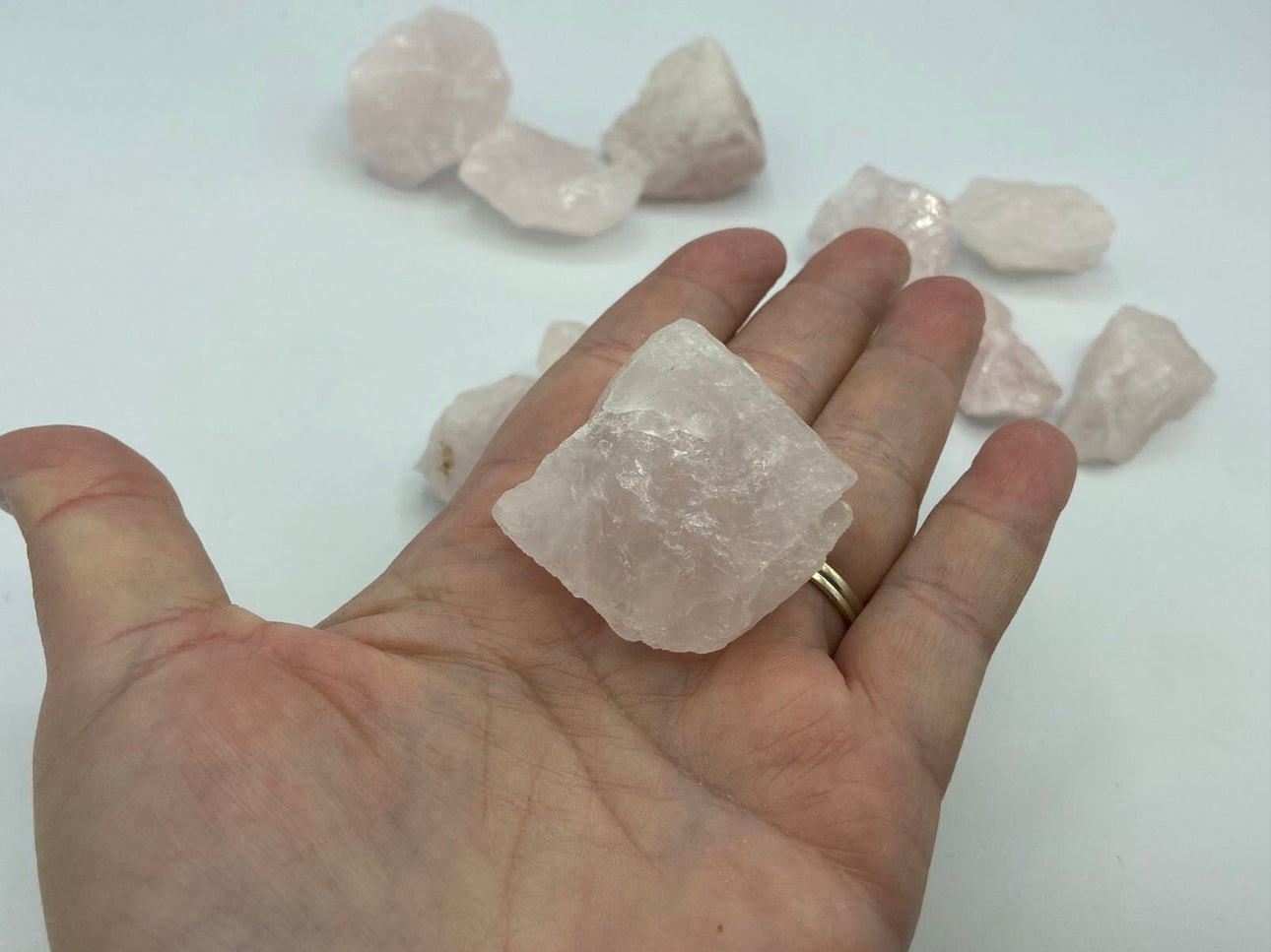 Rose Quartz, Raw natural, Crystal chunk, 100% Natural Clear Crystal Gemstone, Reiki Chakra Healing stone, Spiritual stone, pink quartz