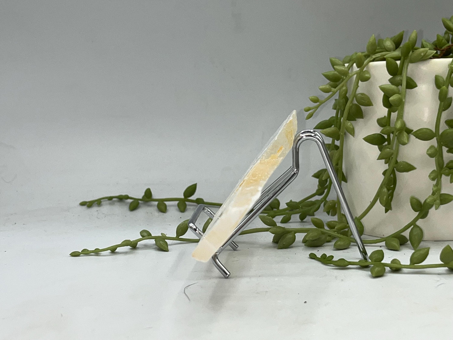 Pure Golden Phantom/Golden Healer Selenite slab (13), raw Selenite, Selenite charging plate, Selenite specimen, Iron Oxide