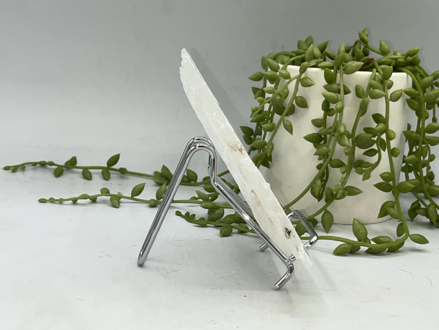 Pure true selenite slab (26), raw selenite, selenite charging plate, selenite specimen
