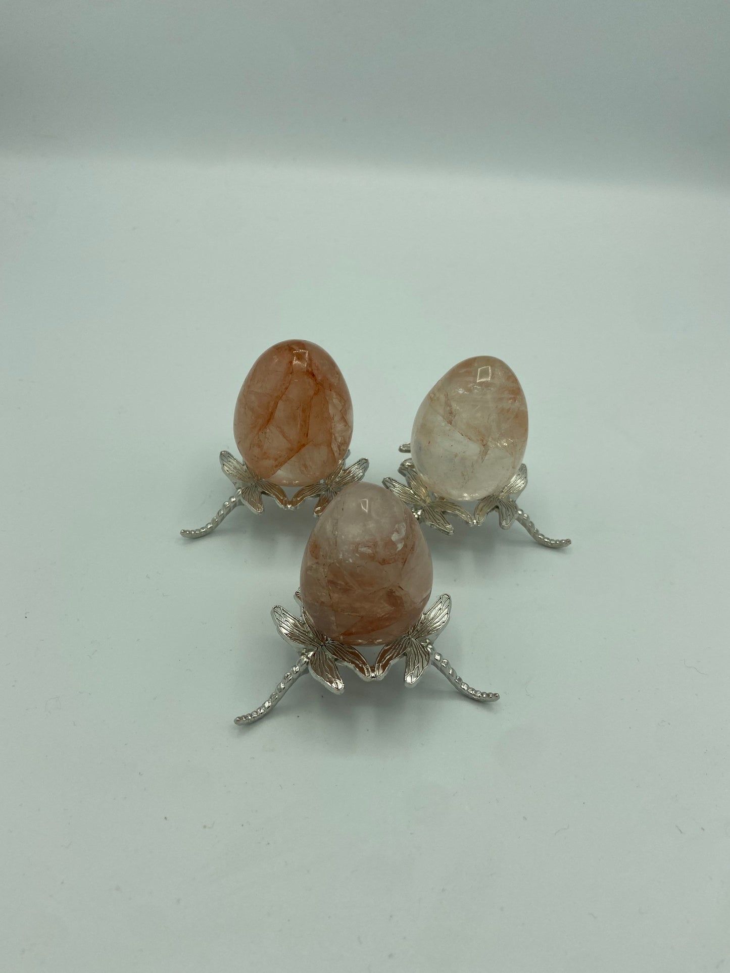 Fire Quartz Crystal egg, pocket stone, hematoide quartz egg, crystals for the home, decorative egg, home decor