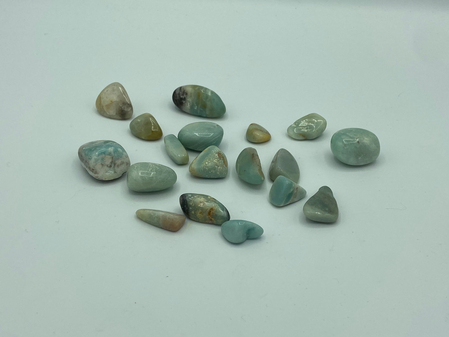 Blue Caribbean Calcite Tumble Stones,