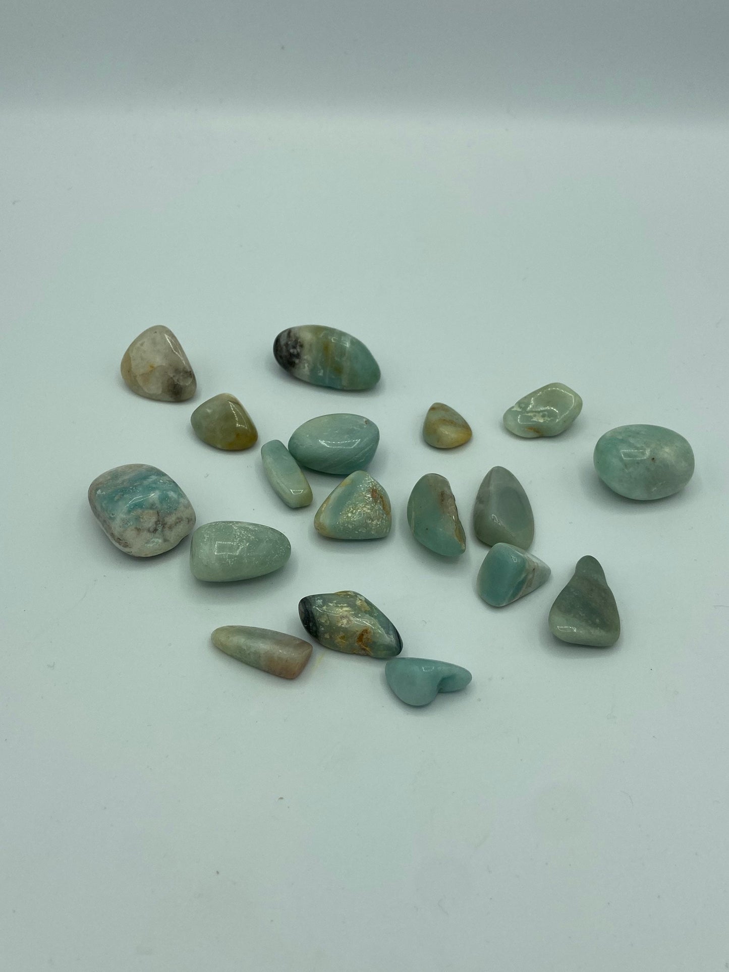 Blue Caribbean Calcite Tumble Stones,