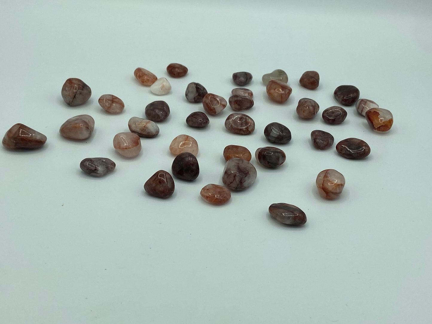 Fire Quartz tumble stone, pocket crystal, Crystal Tumble Rocks, High Quality. Balance and stability, helps with anxiety.