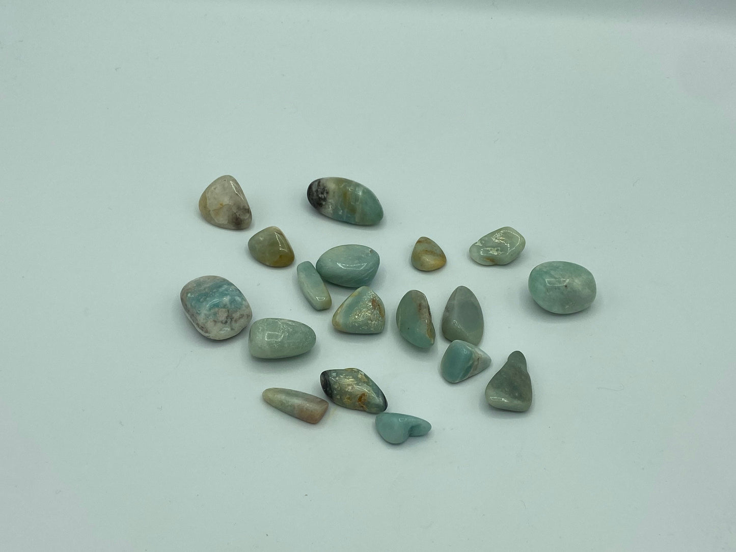 Blue Caribbean Calcite Tumble Stones,