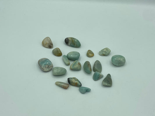 Blue Caribbean Calcite Tumble Stones,