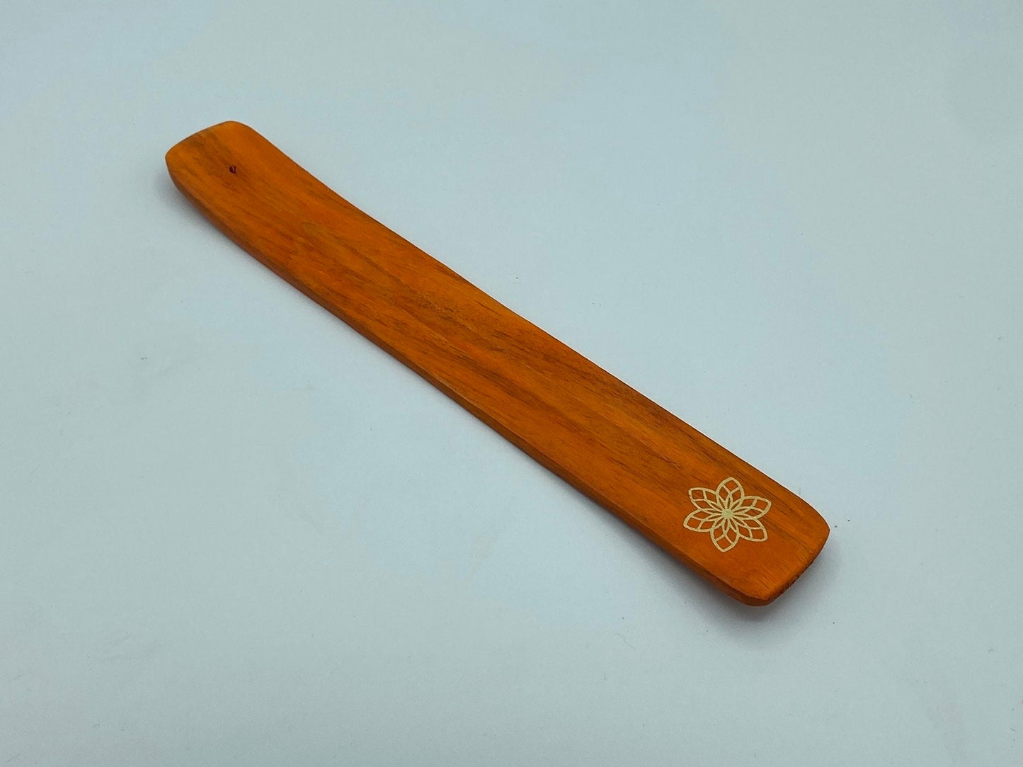 Flower pattern mango wood colourful incense holder, incense ash tray, wood incense holder,