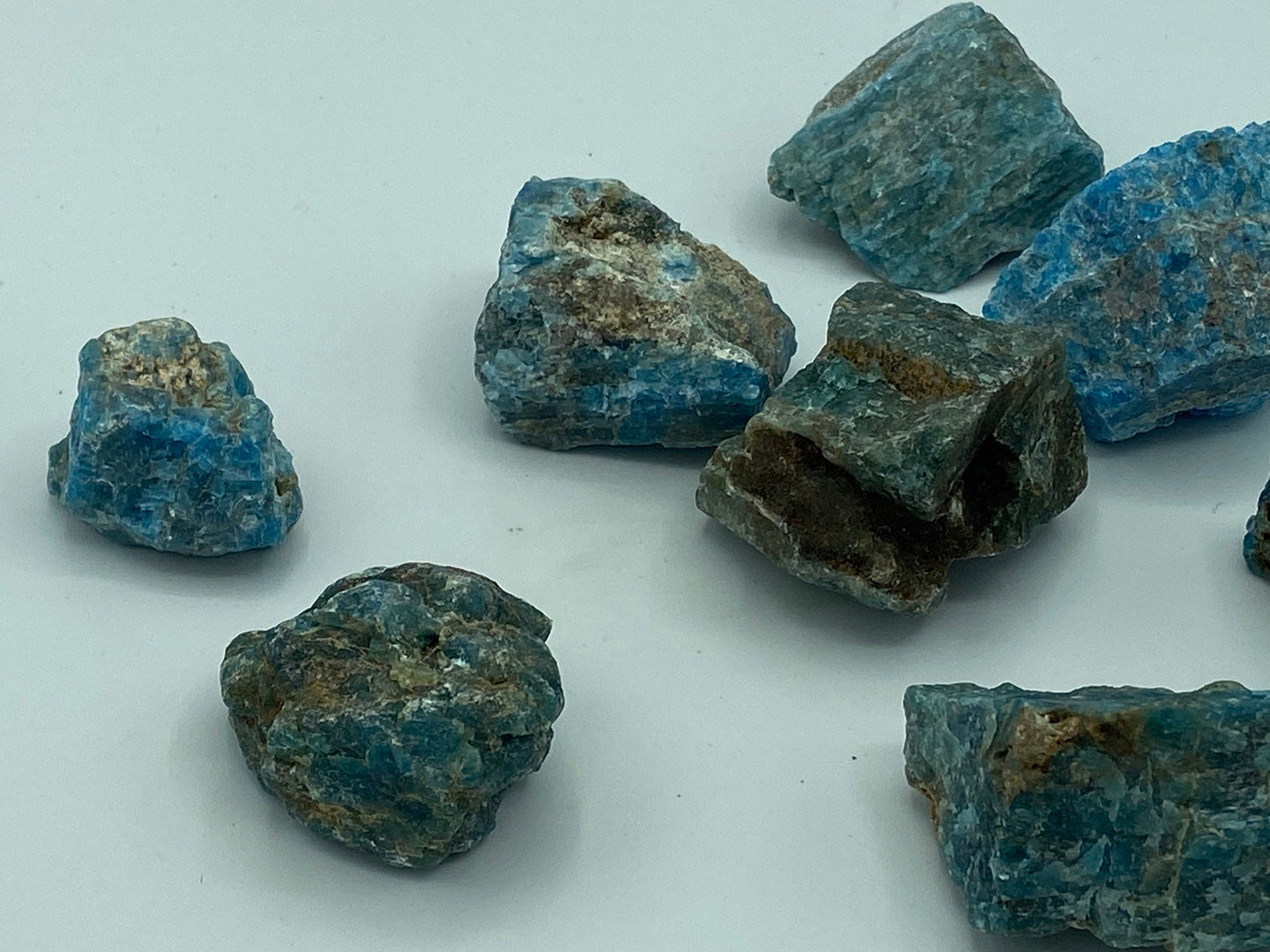 Blue Apatite chunk, Raw Apatite, Natural Formation, Rough Specimen Cluster, Mineral, Healing Crystal, Gemstone