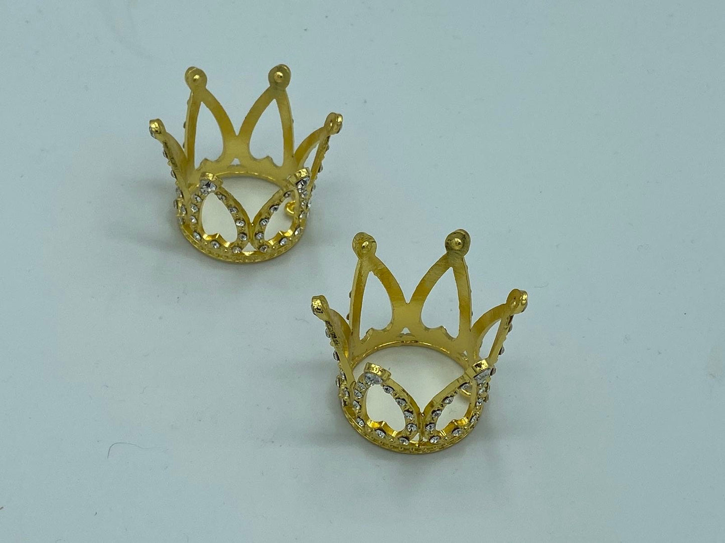 Medium Crown Sphere Stand, gold sphere stand, diamond style crown.