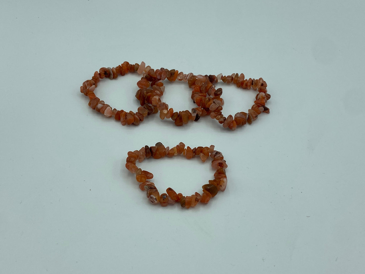 Carnelian chip Crystal bracelet