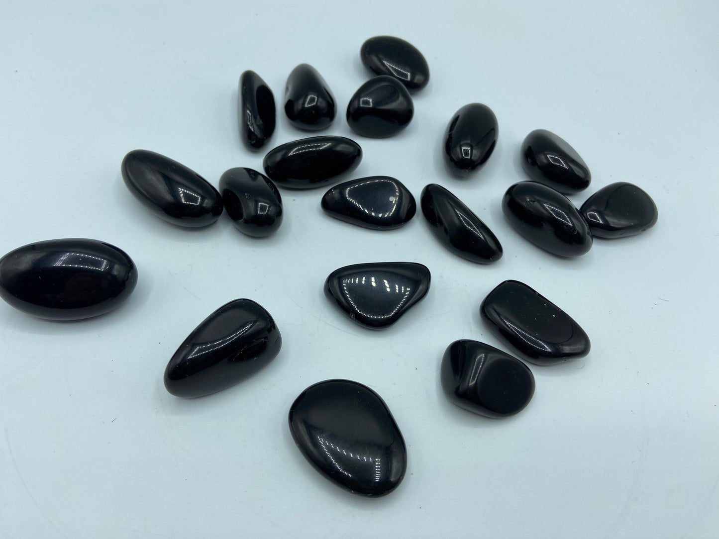 Black Obsidian Tumbled Stones A Grade Tumble, You Choose which size! Tumbled Black Obsidian, Protection Crystal.