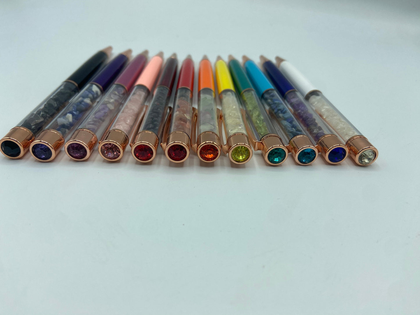 Manifestation/Intention Pen, journaling crystal pen, healing, various colours, various gemstones, black ink,