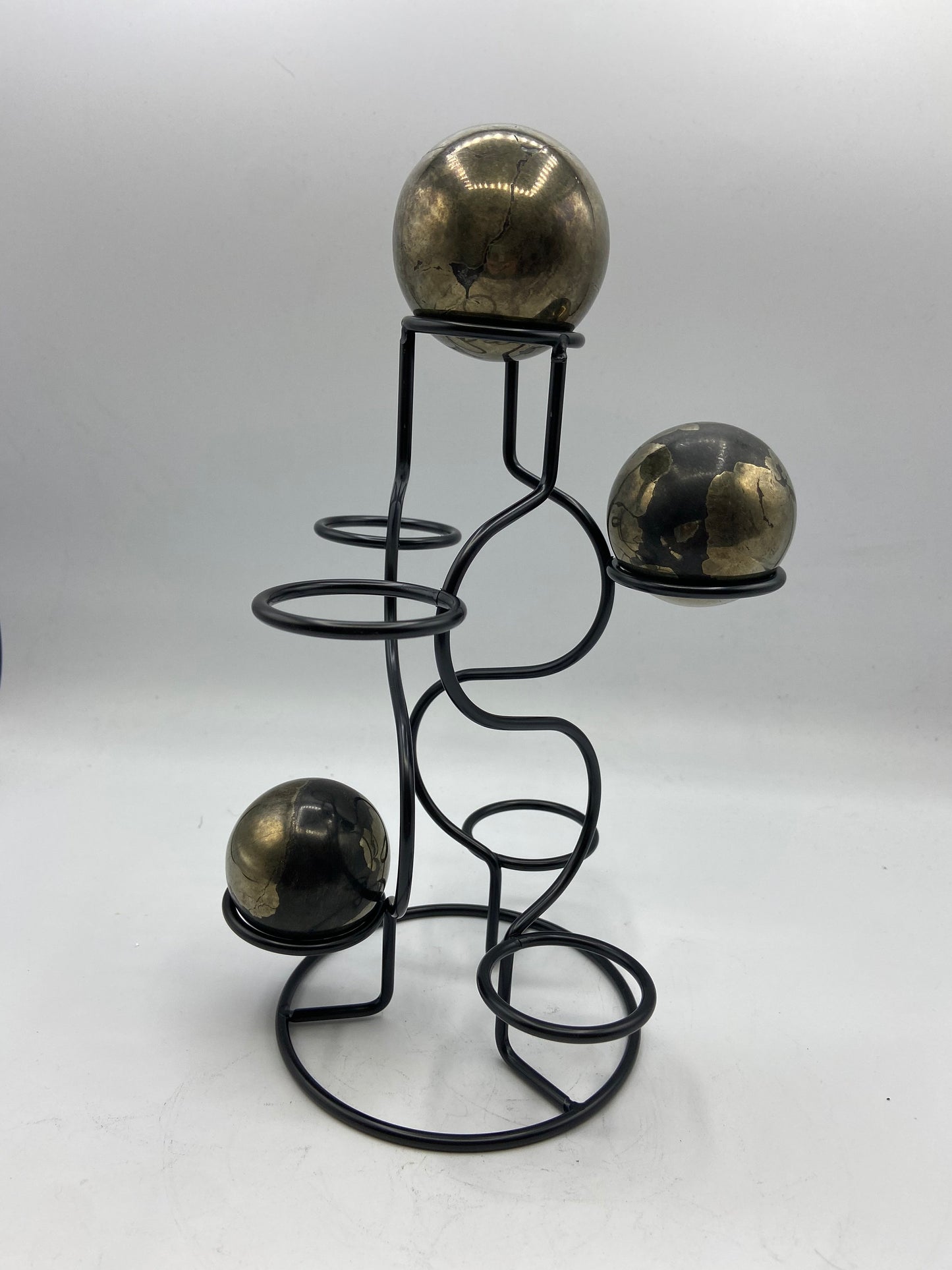 7 Sphere Holder gold, rose gold, black, silver, Sphere Stand, Sphere Holder, Egg Holder, Crystal Holder, Seven Sphere, orb holder,