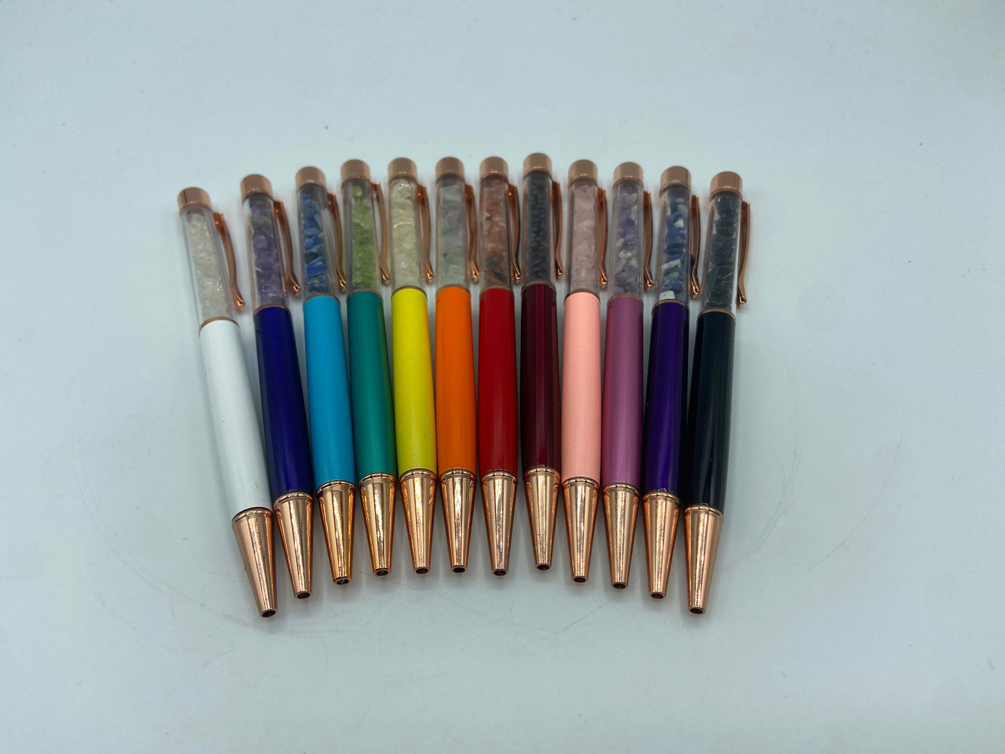 Manifestation/Intention Pen, journaling crystal pen, healing, various colours, various gemstones, black ink,