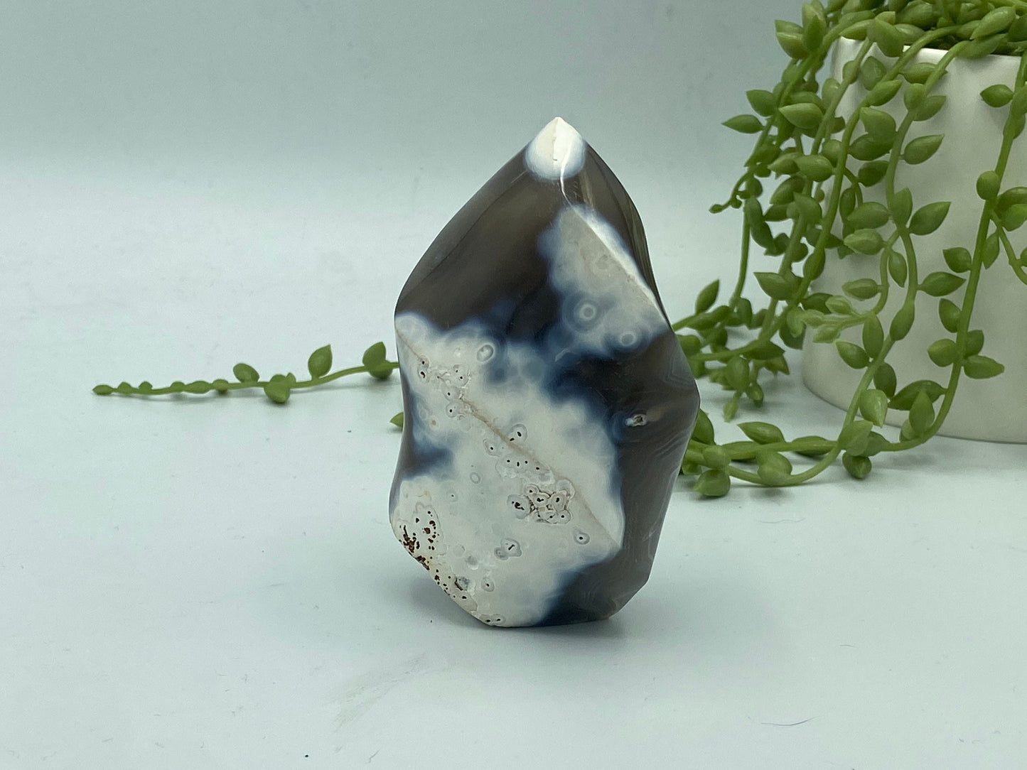 Orca agate flame, orca agate flame crystal, home decoration, healing crystals,