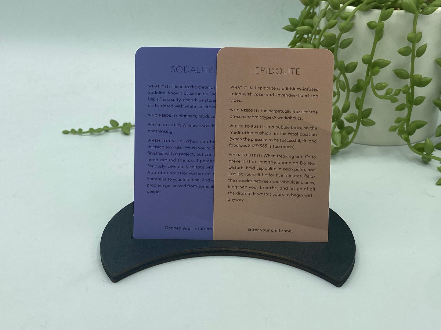 Tarot card of the day holder. Wooden crescent moon, snake, moon phase tarot/oracle card holder, card of the day, altar stand