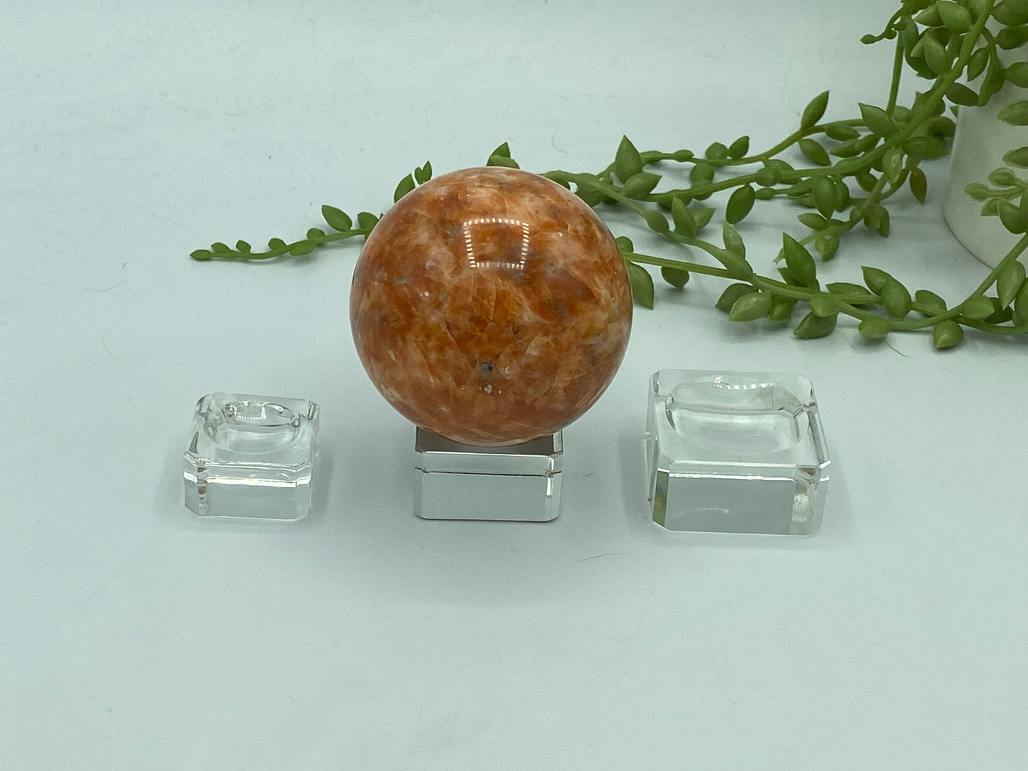 Glass sphere stand perfect for spheres, eggs and more. Various sizes available. For all crystals, rocks, minerals and more