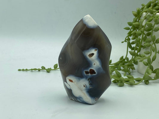 Orca agate flame, orca agate flame crystal, home decoration, healing crystals,