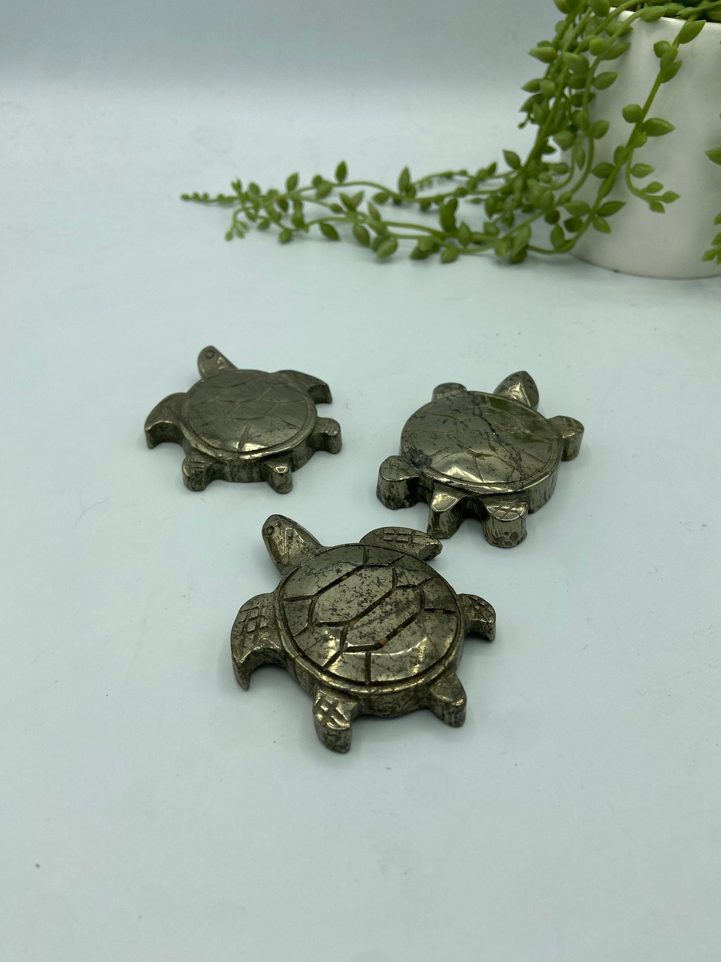 Large Pyrite turtle/tortoise, pyrite carving. Crystal animal carving, Fool’s gold, gemstone carvings
