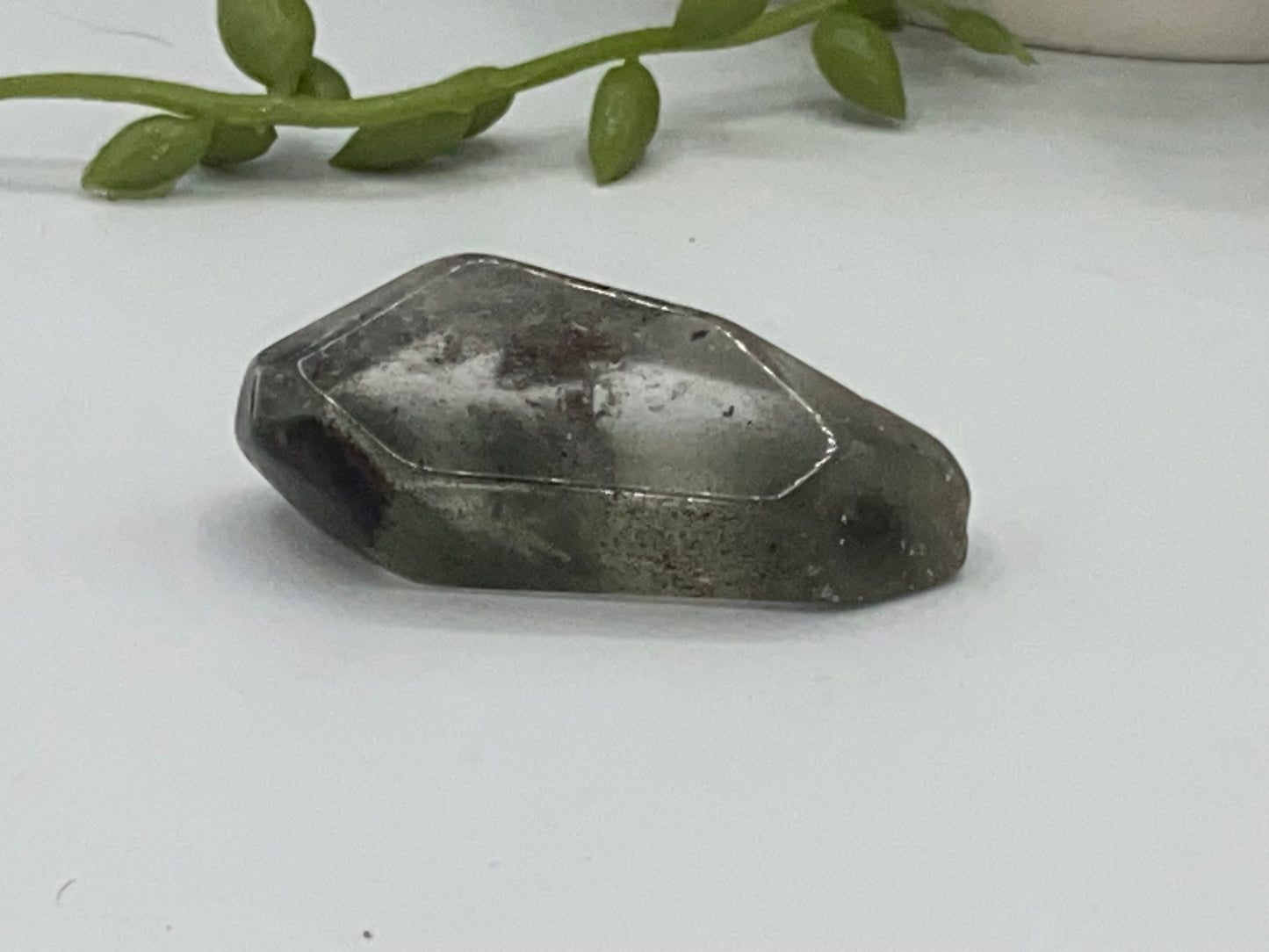 Garden quartz freeform (G), cute garden quartz crystal specimen, lodolite, shamanic stone, ghost quartz, phantom quartz, landscape quartz