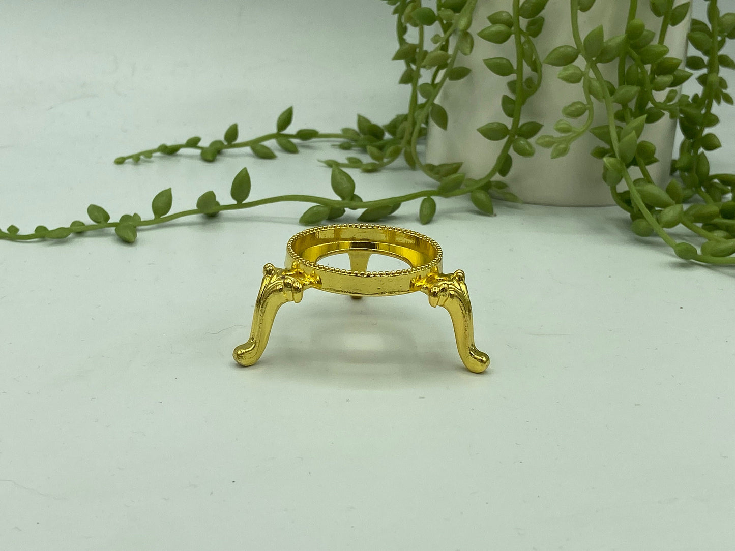 Gold/silver nickel sphere stand, Crystal ball, Home decor, stand for medium/large crystal spheres/eggs
