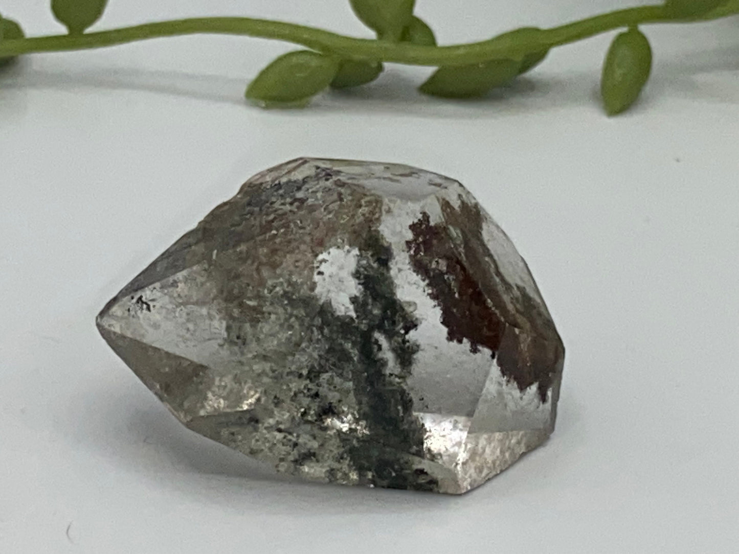 Garden quartz freeform (C), cute garden quartz crystal specimen, lodolite, shamanic stone, ghost quartz, phantom quartz, landscape quartz