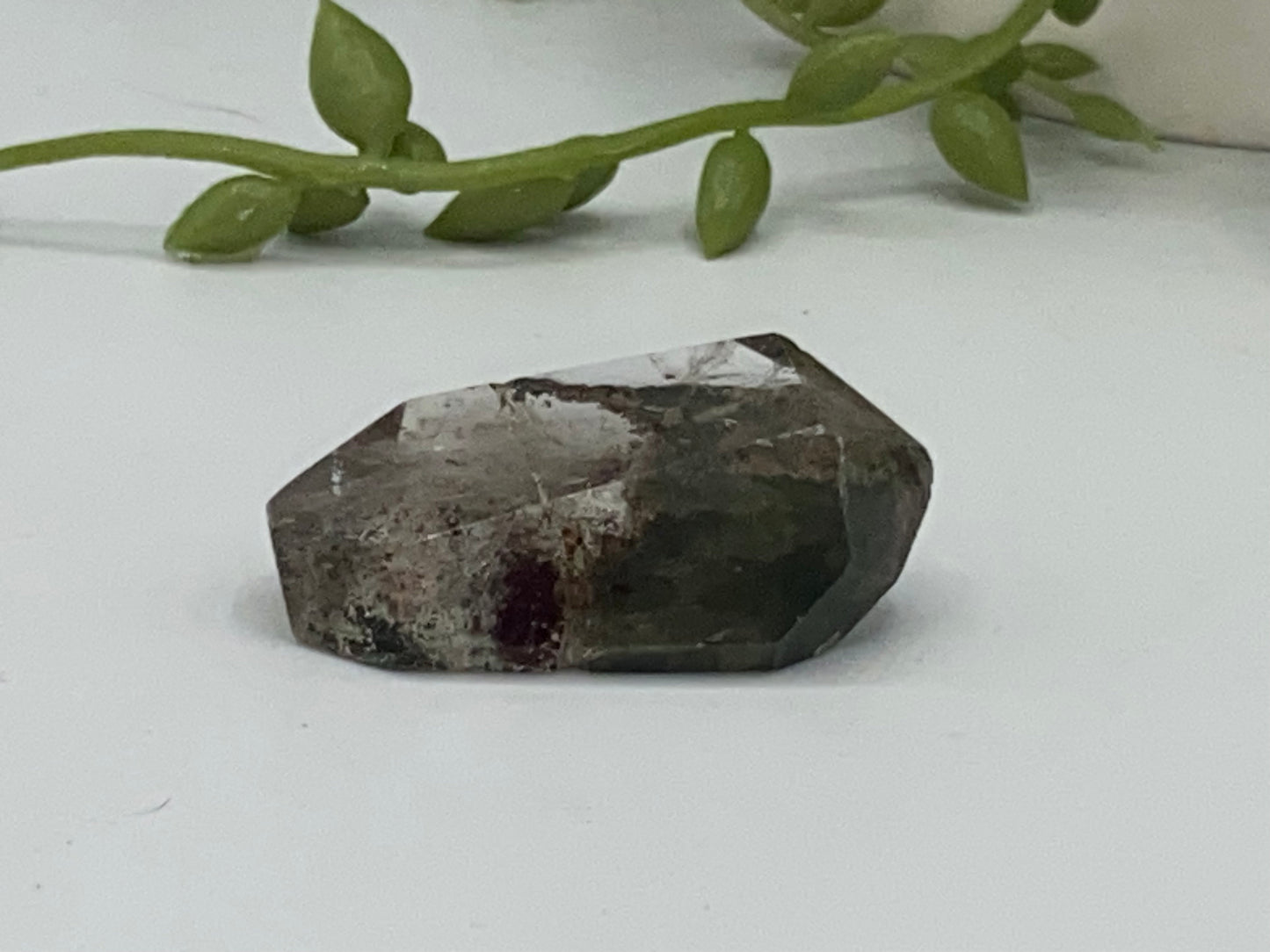 Garden quartz freeform (E), cute garden quartz crystal specimen, lodolite, shamanic stone, ghost quartz, phantom quartz, landscape quartz