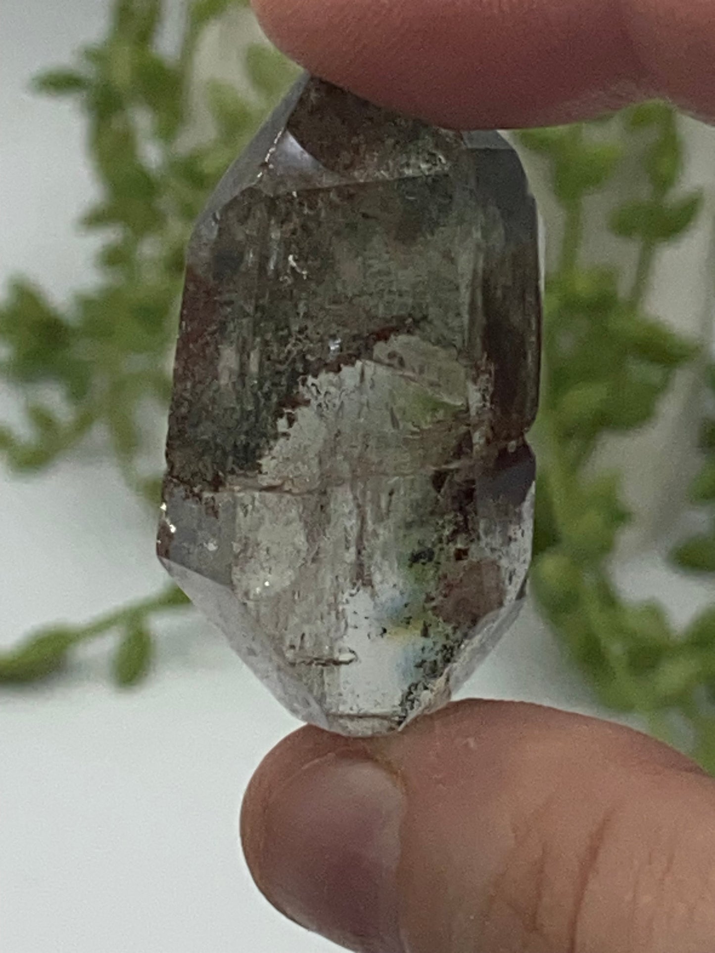 Garden quartz freeform (E), cute garden quartz crystal specimen, lodolite, shamanic stone, ghost quartz, phantom quartz, landscape quartz