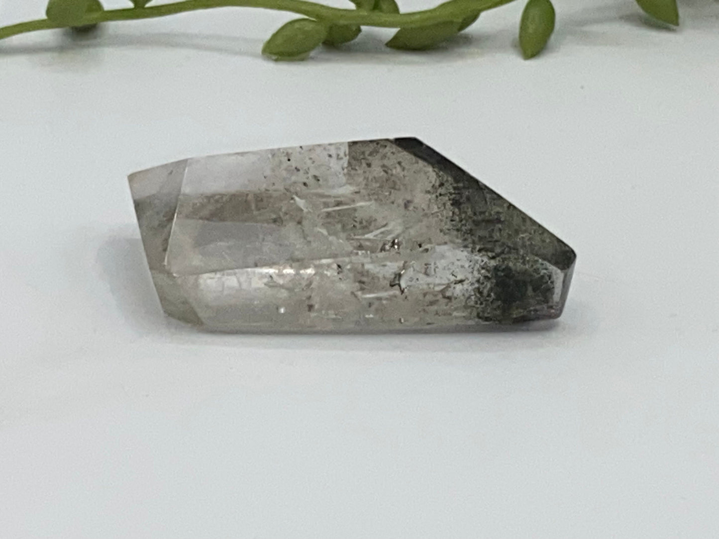 Garden quartz freeform (K), cute garden quartz crystal specimen, lodolite, shamanic stone, ghost quartz, phantom quartz, landscape quartz