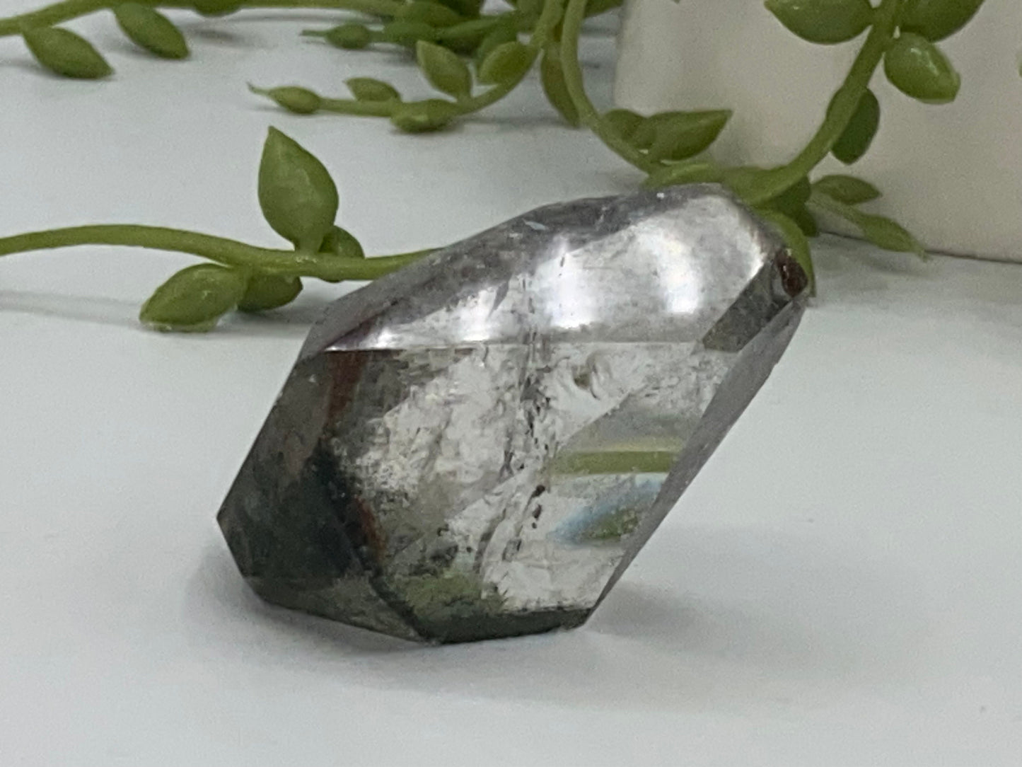 Garden quartz freeform (T), cute garden quartz crystal specimen, lodolite, shamanic stone, ghost quartz, phantom quartz, landscape quartz