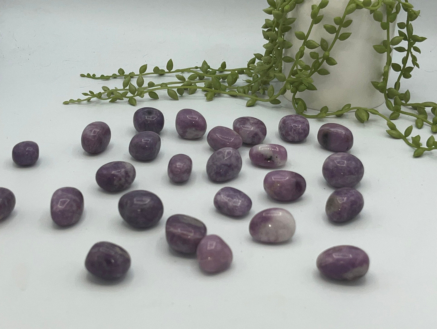 Lepidolite Tumble Stone, Crystal Natural Lepidolite Healing Crystals, Lepidolite lavender gemstone, Meditation, Lepidolite healing