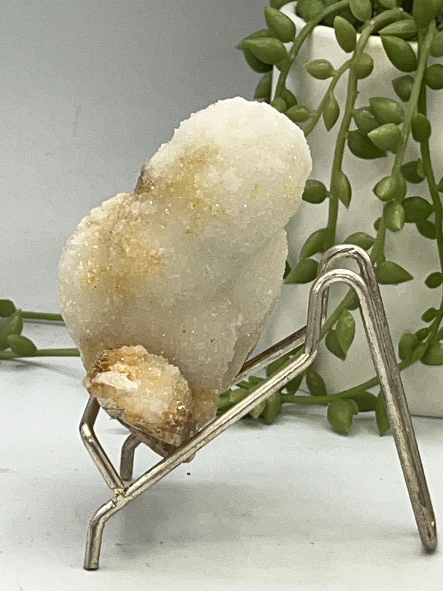 Quartz Stalactite Cluster (D) Druzy Stalactite Cluster from Brazil, Coral Spirit Cactus, Fairy spirit Quartz.
