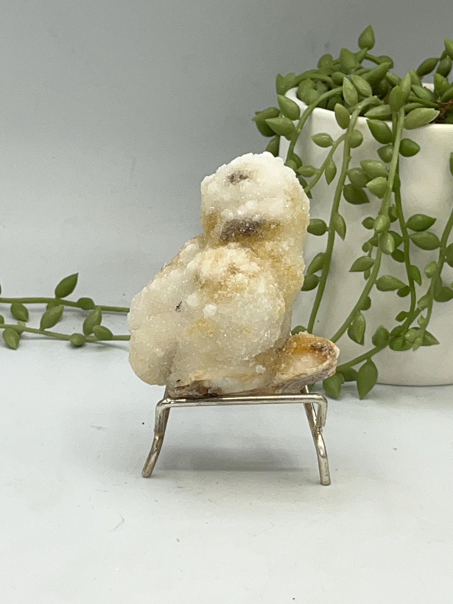 Quartz Stalactite Cluster (D) Druzy Stalactite Cluster from Brazil, Coral Spirit Cactus, Fairy spirit Quartz.