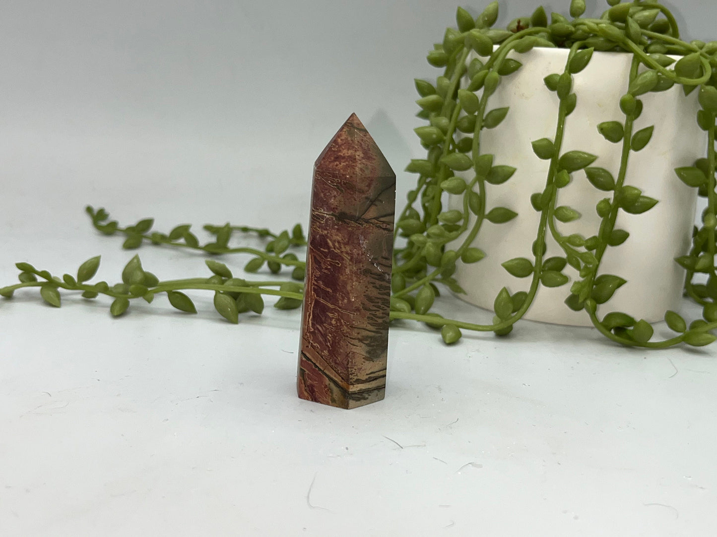 Cherry Creek Jasper crystal tower, River Creek Jasper, Red Creek Jasper, Red River Jasper