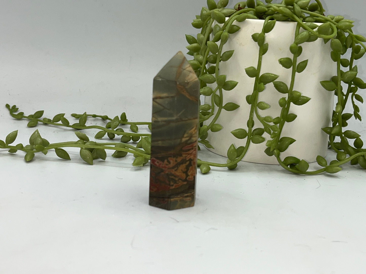 Cherry Creek Jasper crystal tower, River Creek Jasper, Red Creek Jasper, Red River Jasper