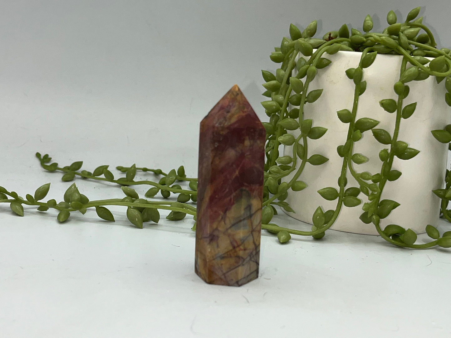 Cherry Creek Jasper crystal tower, River Creek Jasper, Red Creek Jasper, Red River Jasper