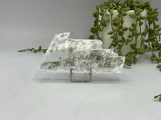 Pure true selenite slab (T.2), raw selenite, selenite charging plate, selenite specimen