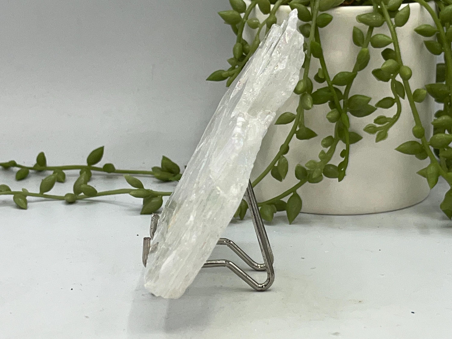 Pure true Angel Aura Selenite Slab (Q.3), raw Selenite, Selenite charging plate, Selenite specimen, Crystal Grid