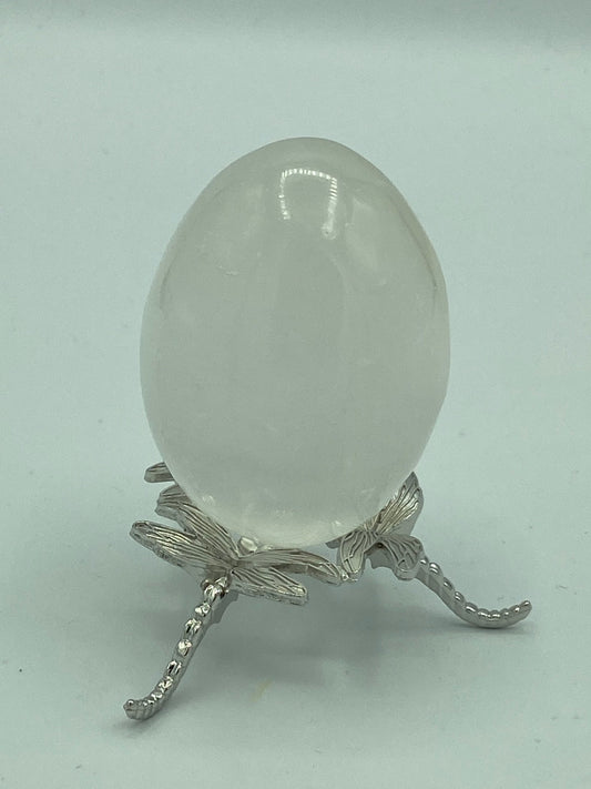 Selenite satin spar crystal egg, Crystal Healing, Calmness, Protection, Clarity, cleansing, Intuition.