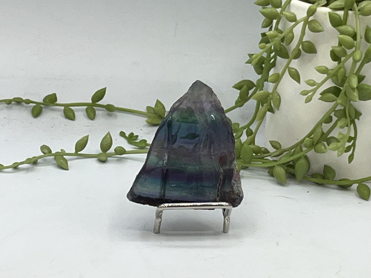 Fluorite slab/slices (D) Natural Rainbow Fluorite Slice, Crystal collection,crystal specimen, Rainbow Fluorite Slice, crystal Slice