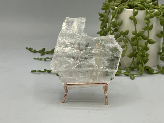 Pure true selenite slab (C.1), raw selenite, selenite charging plate, selenite specimen