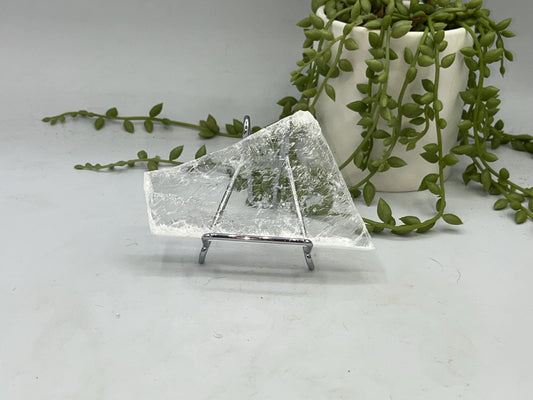 Pure true selenite slab (27), raw selenite, selenite charging plate, selenite specimen