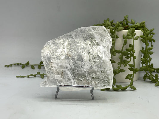 Pure true selenite slab (26), raw selenite, selenite charging plate, selenite specimen