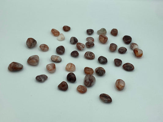 Fire Quartz tumble stone, pocket crystal, Crystal Tumble Rocks, High Quality. Balance and stability, helps with anxiety.