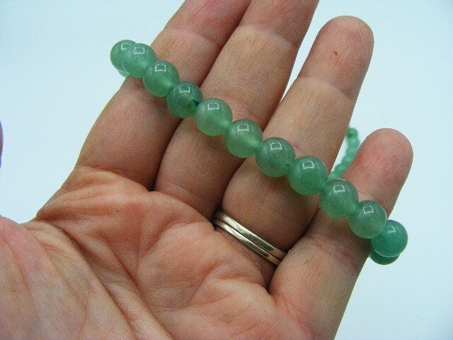 Green Aventurine Bracelet, AAA + Quality., Crystal Healing, Gemstone, Positivity, calming, soothing, luck, growth, abundance, vitality.