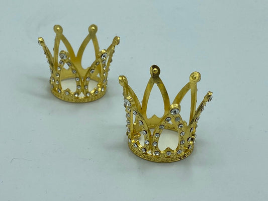 Medium Crown Sphere Stand, gold sphere stand, diamond style crown.