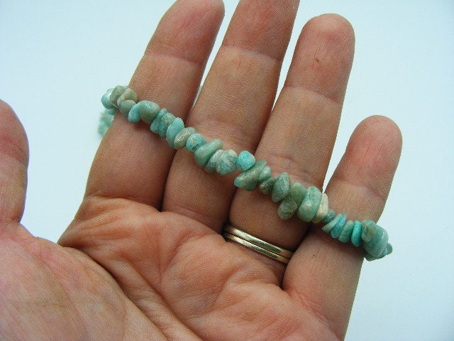 Amazonite chip bracelet, Amazonite Bracelet, Amazonite Jewelry, Stone Bracelet, Stretch Bracelet