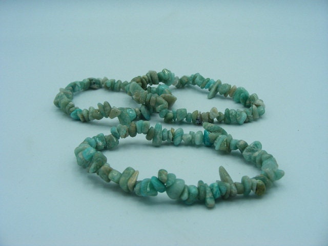 Amazonite chip bracelet, Amazonite Bracelet, Amazonite Jewelry, Stone Bracelet, Stretch Bracelet